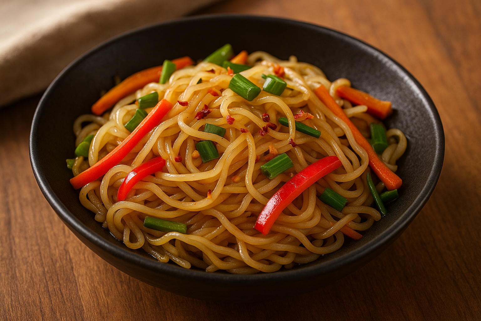 Low-carb Shirataki stir-fry with vegetables
